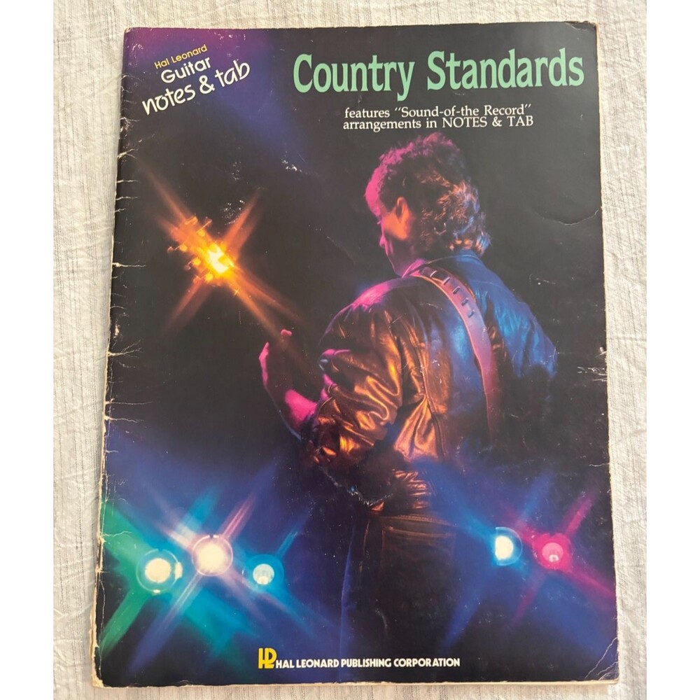 Country Standards Guitar Notes & TAB Songbook Hal Leonard Gary Wolk 1986